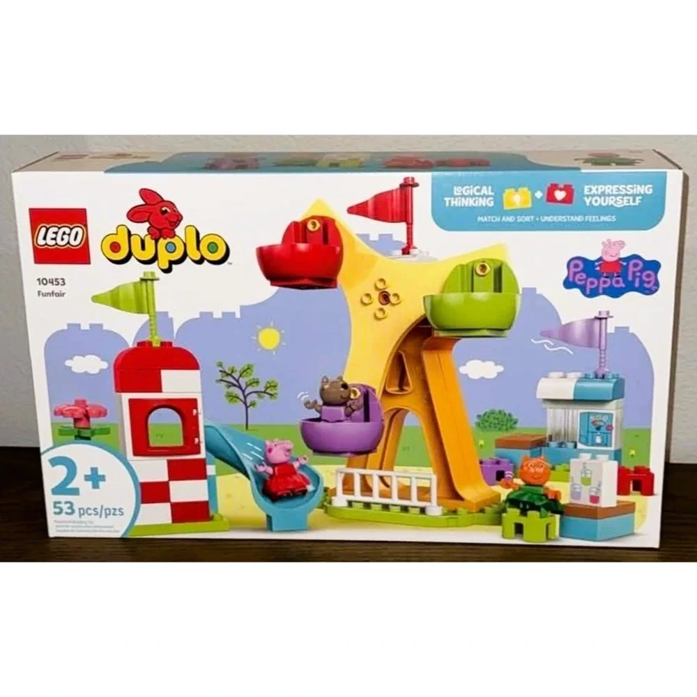 LEGO DUPLO Peppa Pig Funfair 10453 53 Pieces Ages 2+ Logical Creative Challenges